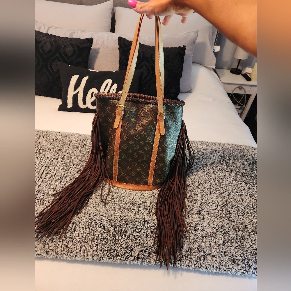 Vintage Boho Bags Revamped Louis Vuitton Large French Tote